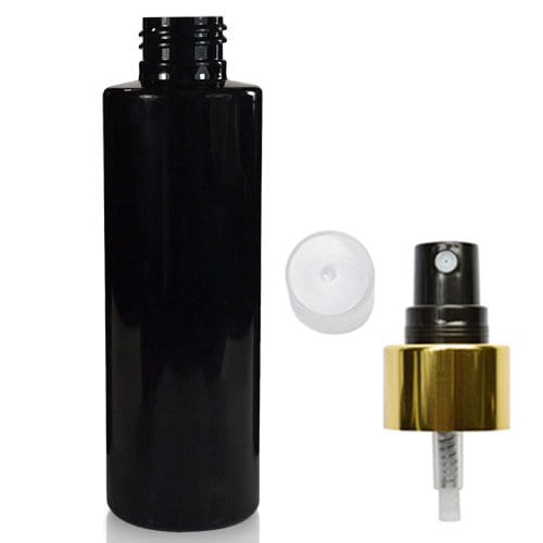 HDPE Bottles with Gold mist spray