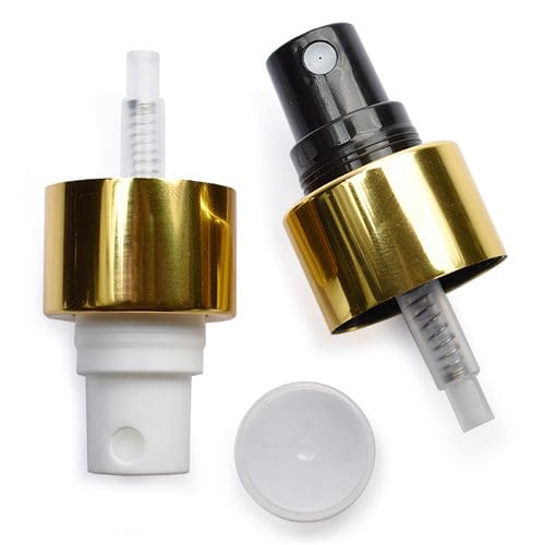 Clear PET Bottles - Gold mist spray