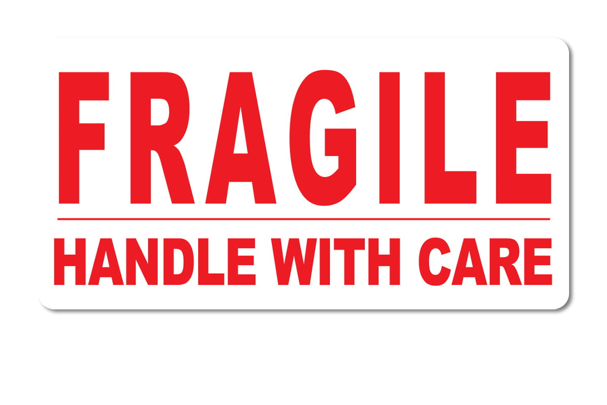 Fragile sticker