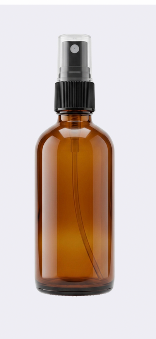 Amber glass bottle