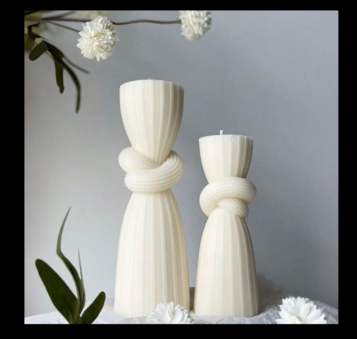 2 piece striped knot mold