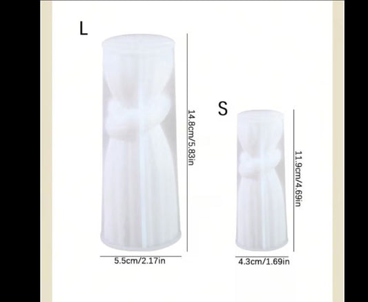 2 piece striped knot mold